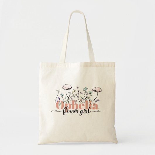 Bloemenmeisje Gift Delicate Blooms Tote Bag (Voorkant)