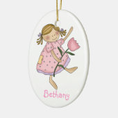 Bloemenmeisje Gift Ornament (Links)