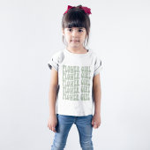 Bloemenmeisje Gift Sage Green Matching Bridal Part T-shirt