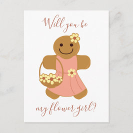 Bloemenmeisje Gingerbread | Briefkaart