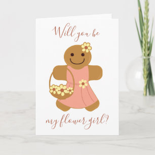 Bloemenmeisje Gingerbread   Kaart