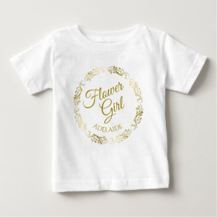  Bloemenmeisje Gold Filigree Wedding Toddler