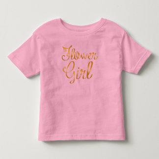 Bloemenmeisje Gold Pink Tee Shirt