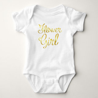 Bloemenmeisje Goud en Witte Tutu Romper