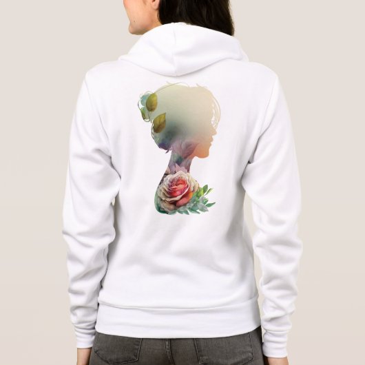 Bloemenmeisje Hoodie (Achterkant)