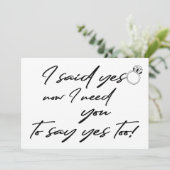 Bloemenmeisje Ik heb ja gezegd tegen een grappig v Kaart (Staand voorkant)