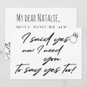 Bloemenmeisje Ik heb ja gezegd tegen een grappig v Kaart (Voorkant / Achterkant)