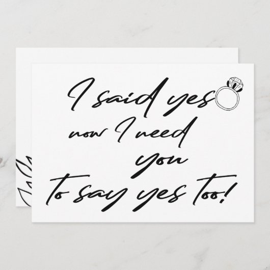 Bloemenmeisje Ik heb ja gezegd tegen een grappig v Kaart (Voorkant / Achterkant)