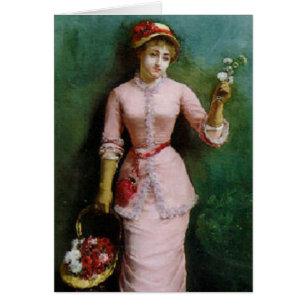 Bloemenmeisje in roze