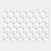 Bloemenmeisje Inpakpapier Vellen  (Voorkant 3)