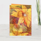 Bloemenmeisje Kaart (Achterkant)