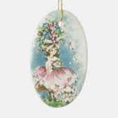  Bloemenmeisje Keramisch Ornament (Rechts)