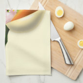 Bloemenmeisje keukenhanddoek (Quarter Fold)