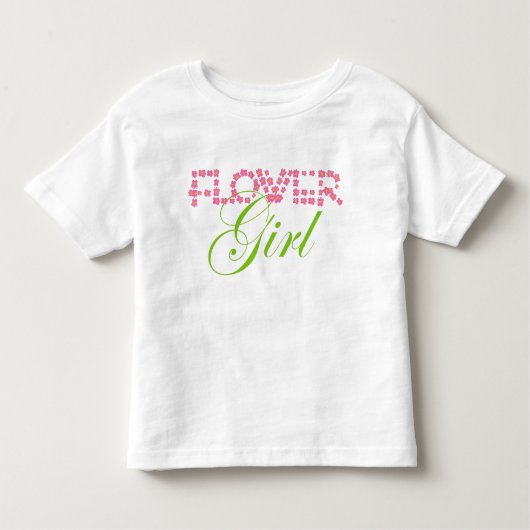 Bloemenmeisje Kinder Shirts (Voorkant)