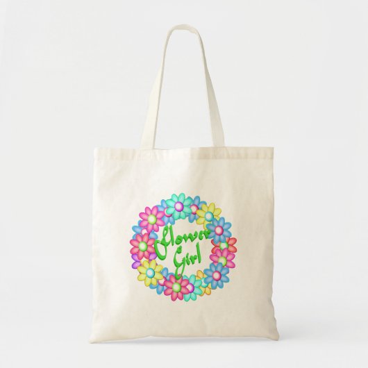 Bloemenmeisje-krans Tote Bag (Voorkant)