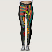 Bloemenmeisje Leggings (Voorkant)