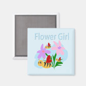 Bloemenmeisje Magneet (Voorkant / Achterkant)