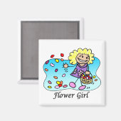 Bloemenmeisje Magnet (Voorkant / Achterkant)