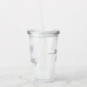 Bloemenmeisje Matching Bridal Party Name Acryl Drinkbeker (Links)