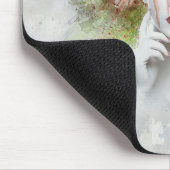 Bloemenmeisje met Butterfly Muismat (Hoek)