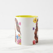 Bloemenmeisje Mok 11oz (wit/geel) (Center)