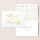 Bloemenmeisje Mooie bruiloft Dank u Folie Kaarten (Display)