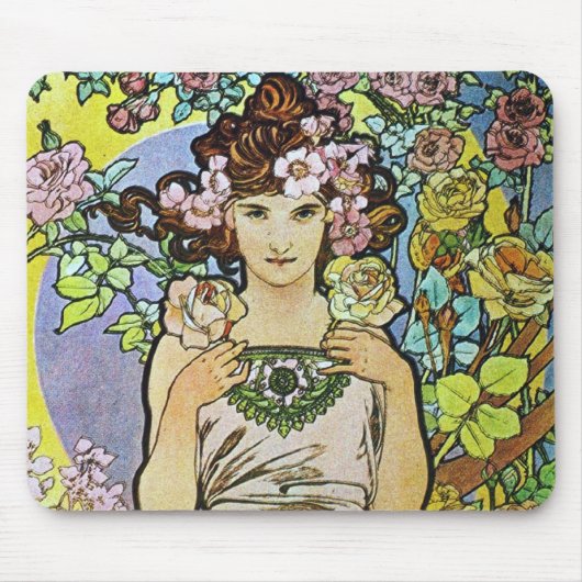 Bloemenmeisje Muismat (Voorkant)
