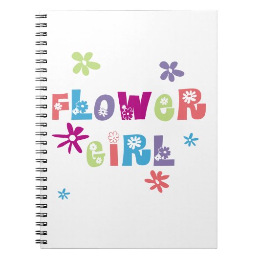 Bloemenmeisje Notitieboek (Voorkant)