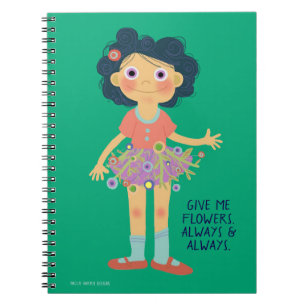 Bloemenmeisje Notitieboek