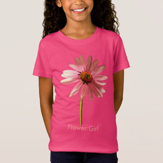 Bloemenmeisje Paars Kone Flower Echinacea purpurea T-shirt (Voorkant)