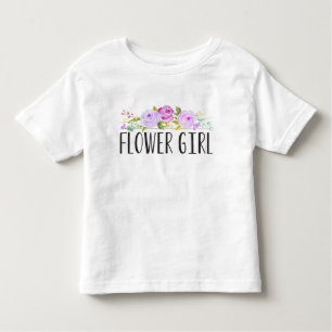 Bloemenmeisje Paars Toddler T-shirt Bridesmaid