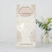 Bloemenmeisje Pacifier Display Kaart (Staand voorkant)