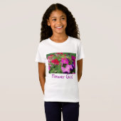 Bloemenmeisje Peonies T-shirt (Voorkant volledig)
