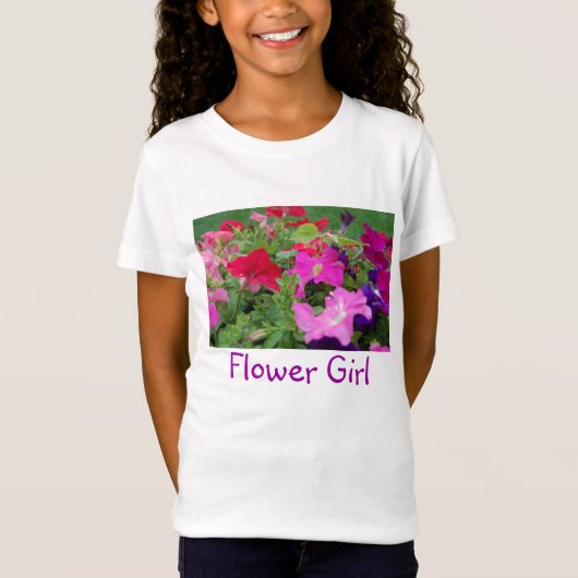 Bloemenmeisje Peonies T-shirt (Voorkant)