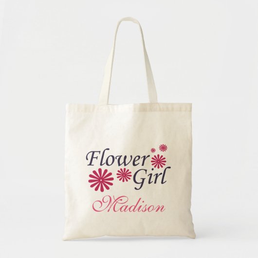 Bloemenmeisje Persoonlijke Canvas tas (Voorkant)