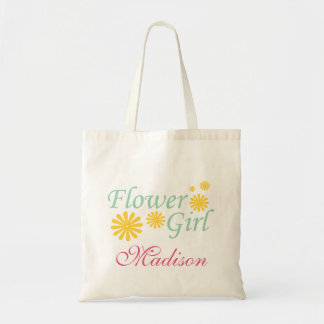 Bloemenmeisje Persoonlijke Canvas tas