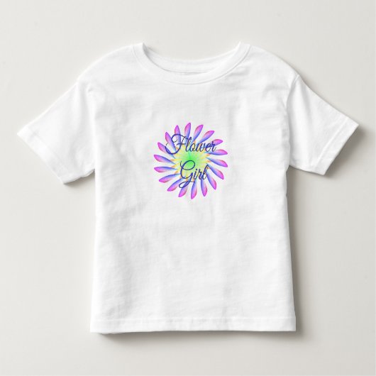 Bloemenmeisje Peuter Ruffle Trouwjurk Kinder Shirts (Voorkant)
