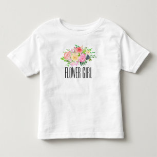 Bloemenmeisje Peuter T-shirt Kinder Bloemenmeisje