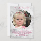 Bloemenmeisje Photo Bedankt Bericht (Voorkant)
