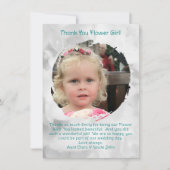 Bloemenmeisje Photo Bedankt Bericht (Voorkant)