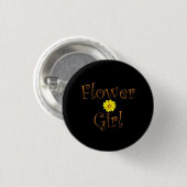 Bloemenmeisje Pin Ronde Button 3,2 Cm (Voorkant /achterkant)