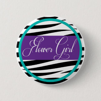 Bloemenmeisje Pin Ronde Button 5,7 Cm