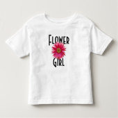 Bloemenmeisje Pink Gerbera Daisy Wedding Kinder Shirts (Voorkant)