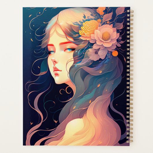 Bloemenmeisje Planner (Achterkant)