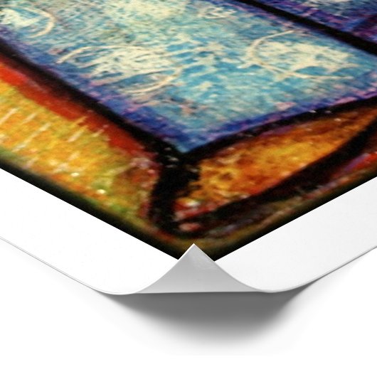 Bloemenmeisje Poster (Hoek)