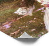 Bloemenmeisje Poster (Hoek)