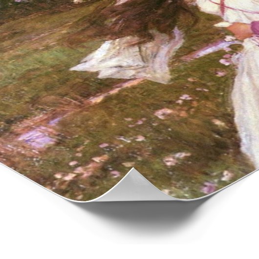 Bloemenmeisje Poster (Hoek)