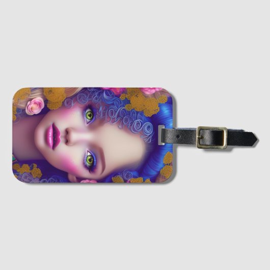 Bloemenmeisje Princess Geïnspireerd door de Oekraï Bagagelabel (Voorkant (horizontaal))