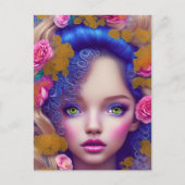 Bloemenmeisje Princess Geïnspireerd door de Oekraï Briefkaart (Voorkant)