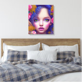 Bloemenmeisje Princess Geïnspireerd door de Oekraï Canvas Afdruk (Insitu (Slaapkamer))